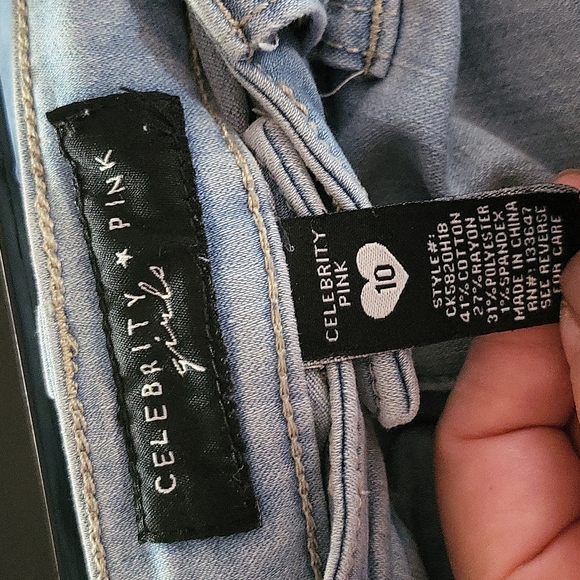 Celebrity Pink Girls Infiniti Stretch Super Soft Denim Skinny Jeans size 10 - Picture 8 of 10